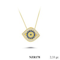 Silver    necklace    with    pendant                                     NZR178-925K