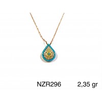 Silver    necklace    with    pendant                                     NZR296-925K