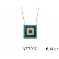 Silver    necklace    with    pendant                                     NZR297-925K