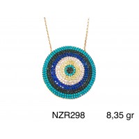 Silver    necklace    with    pendant                                     NZR298-925K