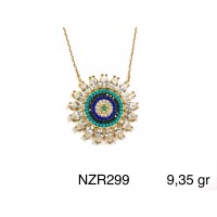 Silver    necklace    with    pendant                                     NZR299-925K