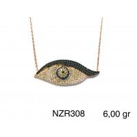 Silver    necklace    with    pendant                                     NZR308-925K