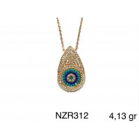 Silver    necklace    with    pendant                                     NZR312-925K