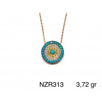 Silver    necklace    with    pendant                                     NZR313-925K