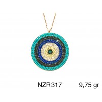 Silver    necklace    with    pendant                                     NZR317-925K