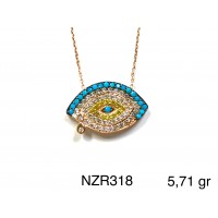 Silver    necklace    with    pendant                                     NZR318-925K