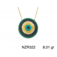 Silver    necklace    with    pendant                                     NZR322-925K