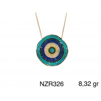 Silver    necklace    with    pendant                                     NZR326-925K