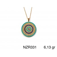 Silver    necklace    with    pendant                                     NZR331-925K