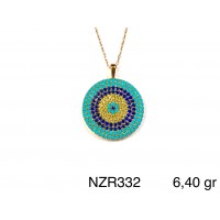 Silver    necklace    with    pendant                                     NZR332-925K