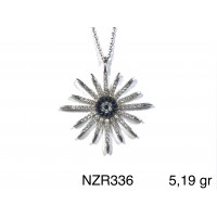 Silver    necklace    with    pendant                                     NZR336-925K