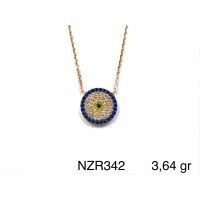Silver    necklace    with    pendant                                     NZR342-925K