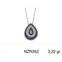 Silver    necklace    with    pendant                                     NZR352-925K