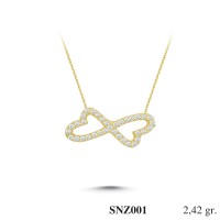 Silver    necklace    with    pendant                                     SNZ001-925K