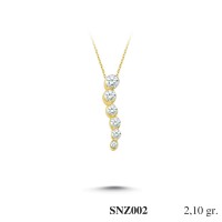 Silver    necklace    with    pendant                                     SNZ002-925K