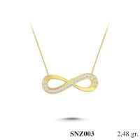 Silver    necklace    with    pendant                                     SNZ003-925K