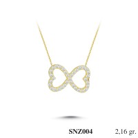 Silver    necklace    with    pendant                                     SNZ004-925K