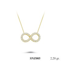Silver    necklace    with    pendant                                     SNZ005-925K