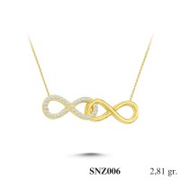 Silver    necklace    with    pendant                                     SNZ006-925K