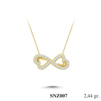 Silver    necklace    with    pendant                                     SNZ007-925K