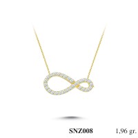 Silver    necklace    with    pendant                                     SNZ008-925K