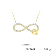 Silver    necklace    with    pendant                                     SNZ011-925K