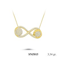 Silver    necklace    with    pendant                                     SNZ015-925K