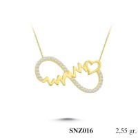 Silver    necklace    with    pendant                                     SNZ016-925K