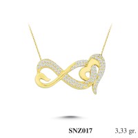 Silver    necklace    with    pendant                                     SNZ017-925K