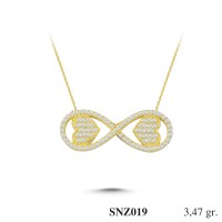 Silver    necklace    with    pendant                                     SNZ019-925K