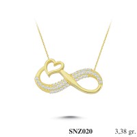 Silver    necklace    with    pendant                                     SNZ020-925K