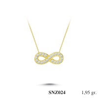 Silver    necklace    with    pendant                                     SNZ024-925K