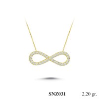 Silver    necklace    with    pendant                                     SNZ031-925K