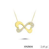 Silver    necklace    with    pendant                                     SNZ034-925K