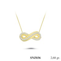 Silver    necklace    with    pendant                                     SNZ036-925K