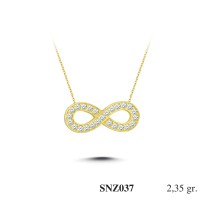 Silver    necklace    with    pendant                                     SNZ037-925K