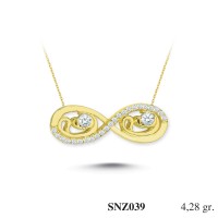 Silver    necklace    with    pendant                                     SNZ039-925K