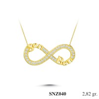 Silver    necklace    with    pendant                                     SNZ040-925K