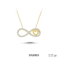 Silver    necklace    with    pendant                                     SNZ053-925K