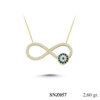Silver    necklace    with    pendant                                     SNZ057-925K
