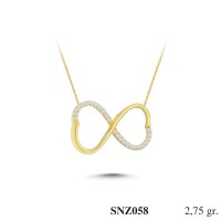 Silver    necklace    with    pendant                                     SNZ058-925K