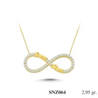 Silver    necklace    with    pendant                                     SNZ064-925K