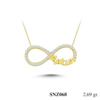 Silver    necklace    with    pendant                                     SNZ068-925K