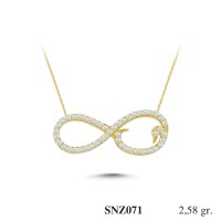 Silver    necklace    with    pendant                                     SNZ071-925K