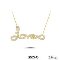 Silver    necklace    with    pendant                                     SNZ073-925K