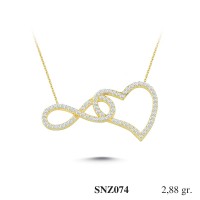 Silver    necklace    with    pendant                                     SNZ074-925K