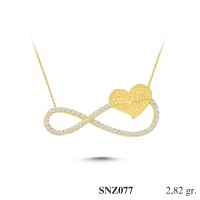 Silver    necklace    with    pendant                                     SNZ077-925K