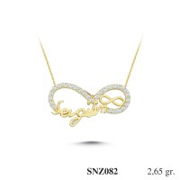 Silver    necklace    with    pendant                                     SNZ082-925K