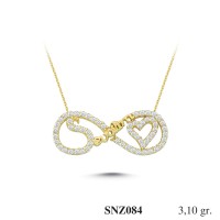 Silver    necklace    with    pendant                                     SNZ084-925K