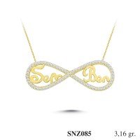 Silver    necklace    with    pendant                                     SNZ085-925K
